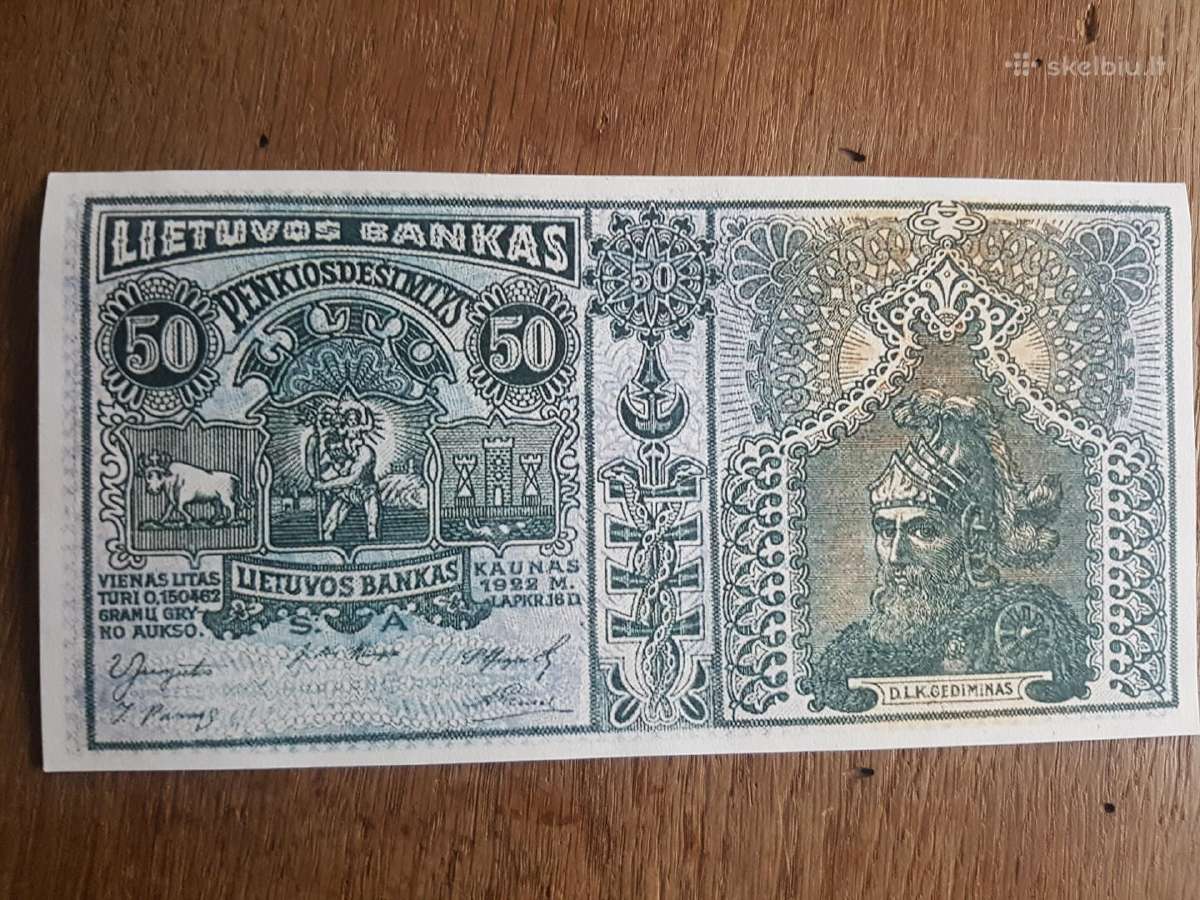 Pirksiu Lietuvos tarpukario banknotus - nuotraukos Nr. 3