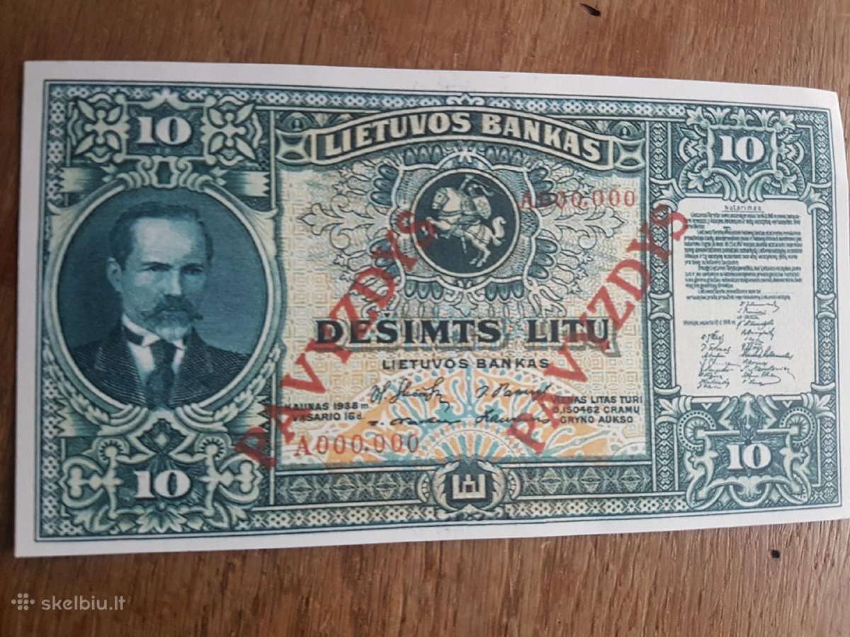 Pirksiu Lietuvos tarpukario banknotus - nuotraukos Nr. 5