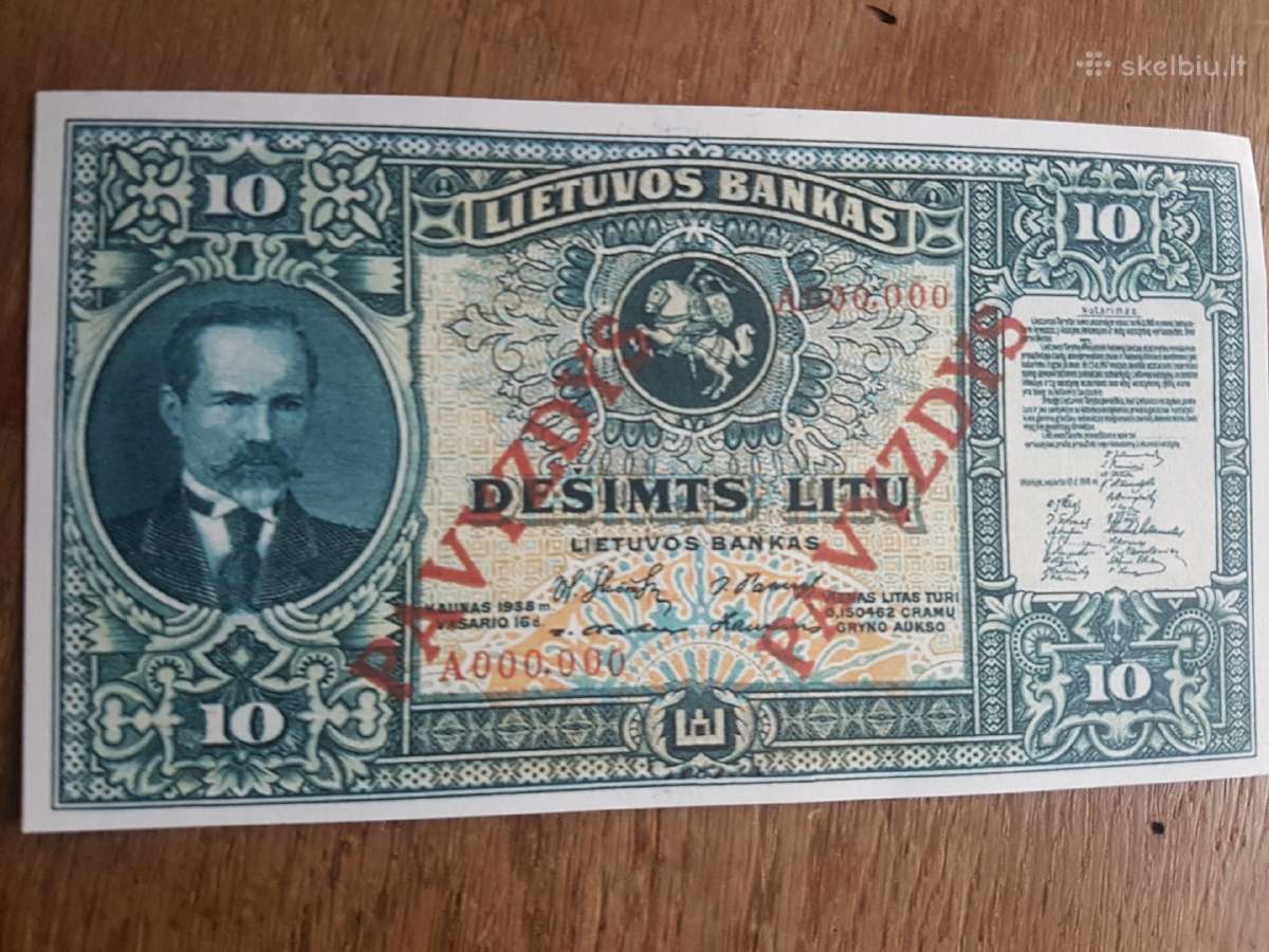 Pirksiu Lietuvos banknotu visokiu - nuotraukos Nr. 12