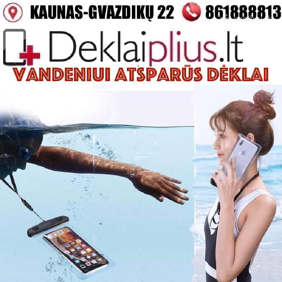 Vandeniui atsparūs dėklai