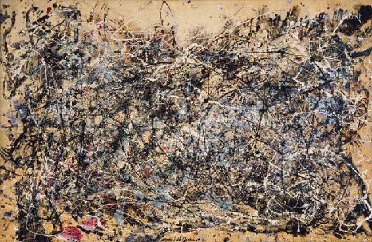 Pollock stiliaus abstraktaus ekspr. paveikslas - nuotraukos Nr. 4