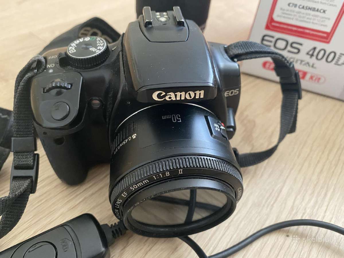 Canon 400d su 50mm objektyvu