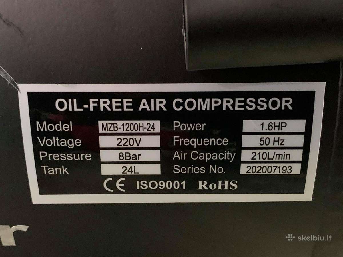 Kompresorius Kompresoriai Betepaliniai 220v - nuotraukos Nr. 12