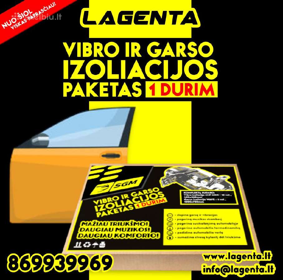 Paketas automobilio durims - nuotraukos Nr. 3