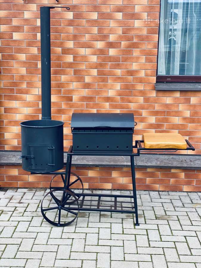 Šašlykinė 2 in 1, kepsninė, kazanas, ketaus - nuotraukos Nr. 2