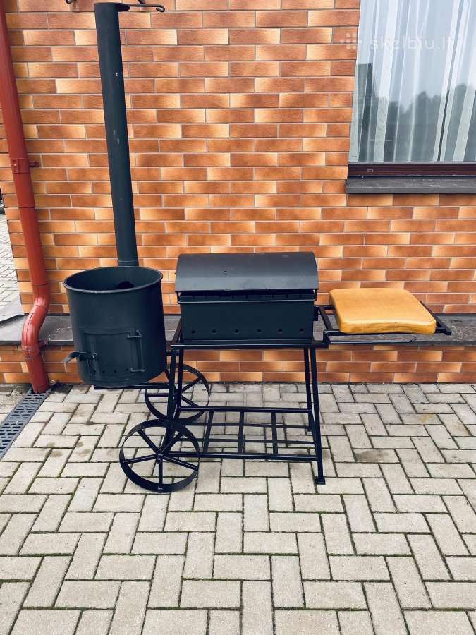Šašlykinė 2 in 1, kepsninė, kazanas, ketaus - nuotraukos Nr. 4