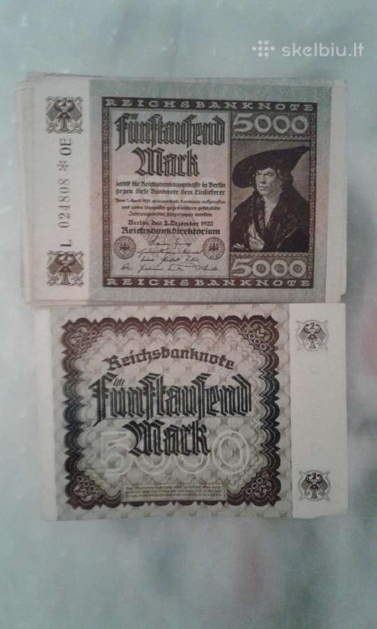 Banknotai -reichsbanknotai - nuotraukos Nr. 13