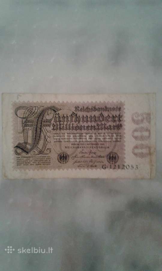 Banknotai -reichsbanknotai - nuotraukos Nr. 15