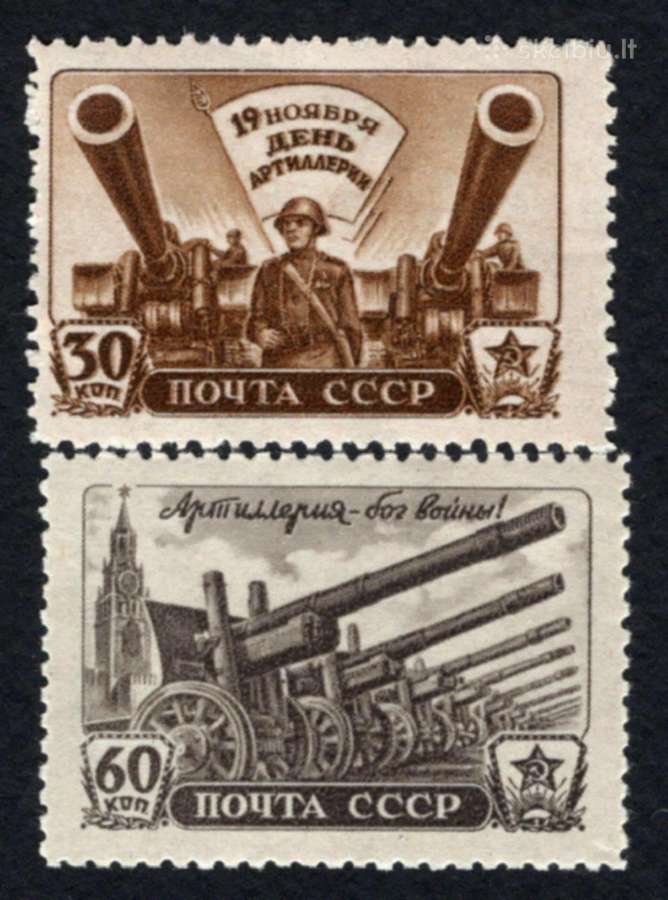 Ssr 1945 m. Artilerija