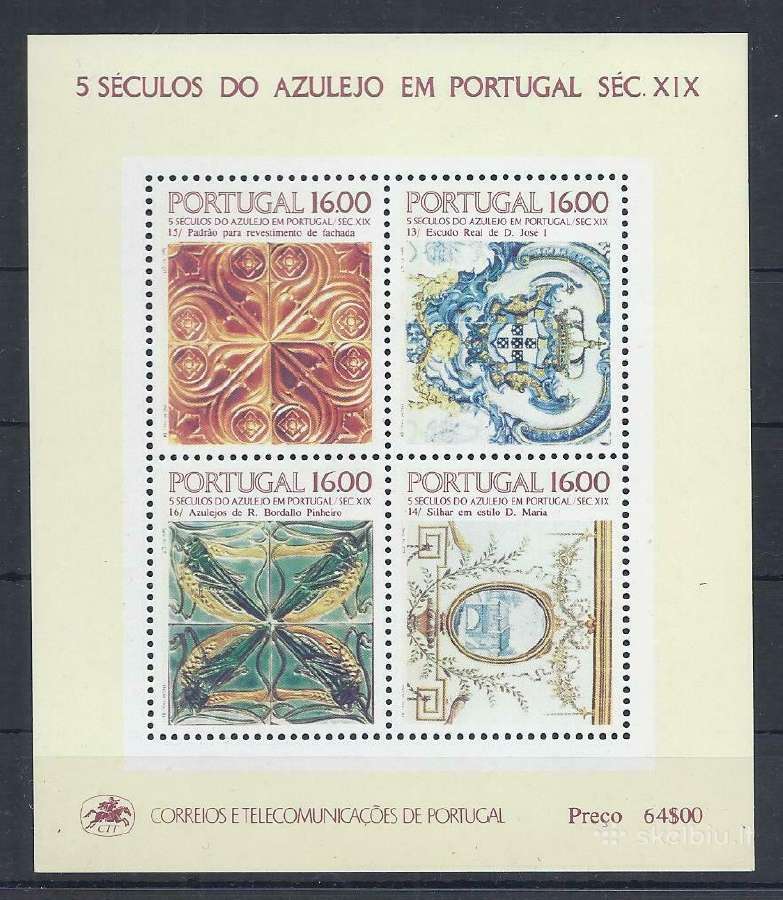 Portugalija 1984 m. Menas