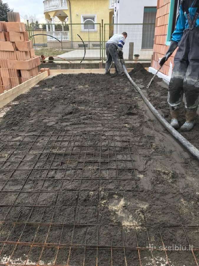 Grindų paruošimo ir betonavimo darbai - nuotraukos Nr. 9