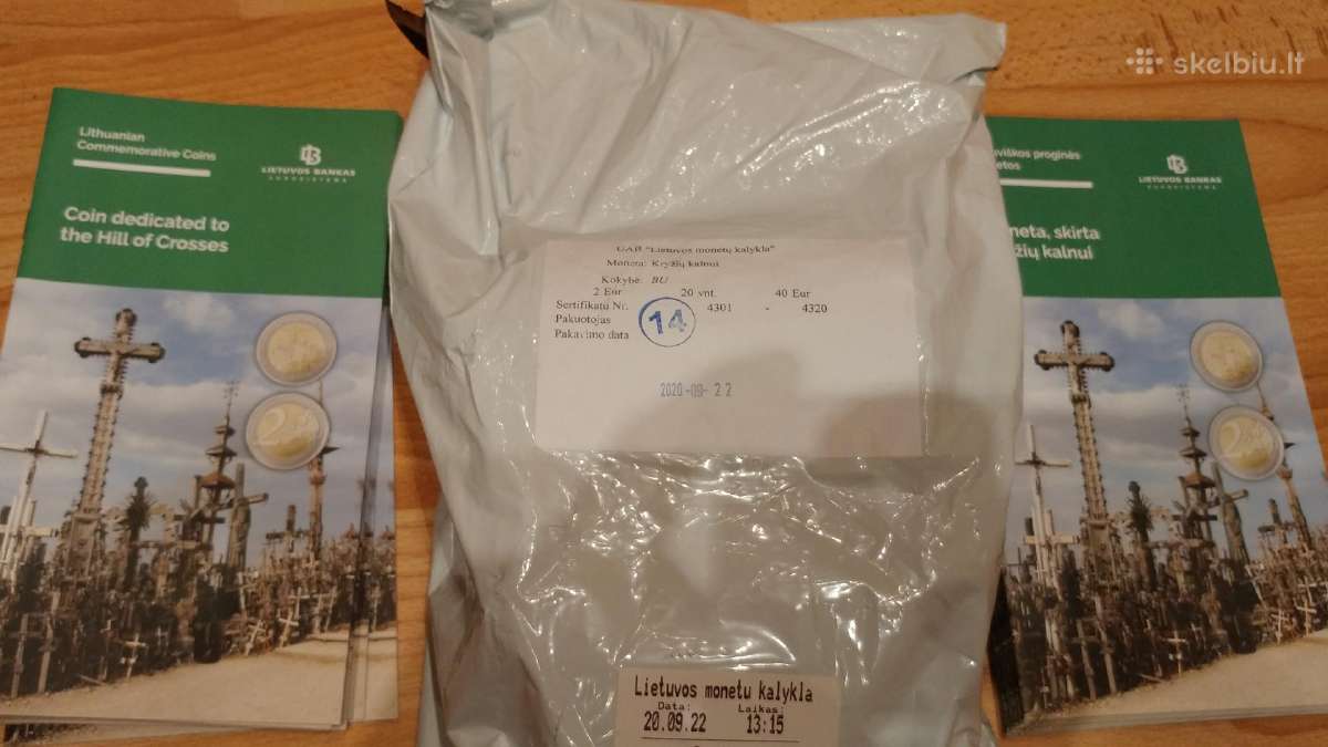 20*2€ skirta Kryžių kalnui - Bu - bankinis maišas