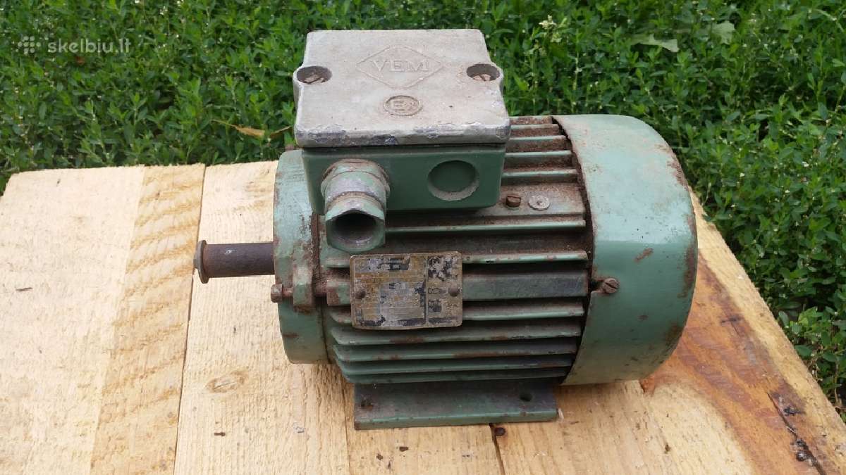 Vokiškas el.variklis 0,5kw 1380aps