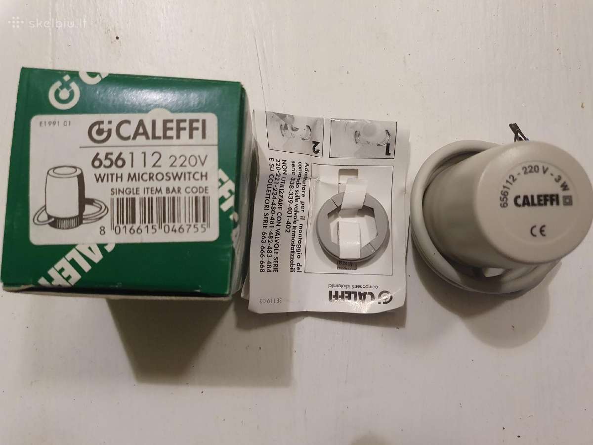 Caleffi elektroterminės pavaros ir manometras - nuotraukos Nr. 2