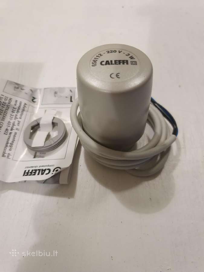 Caleffi elektroterminės pavaros ir manometras - nuotraukos Nr. 3