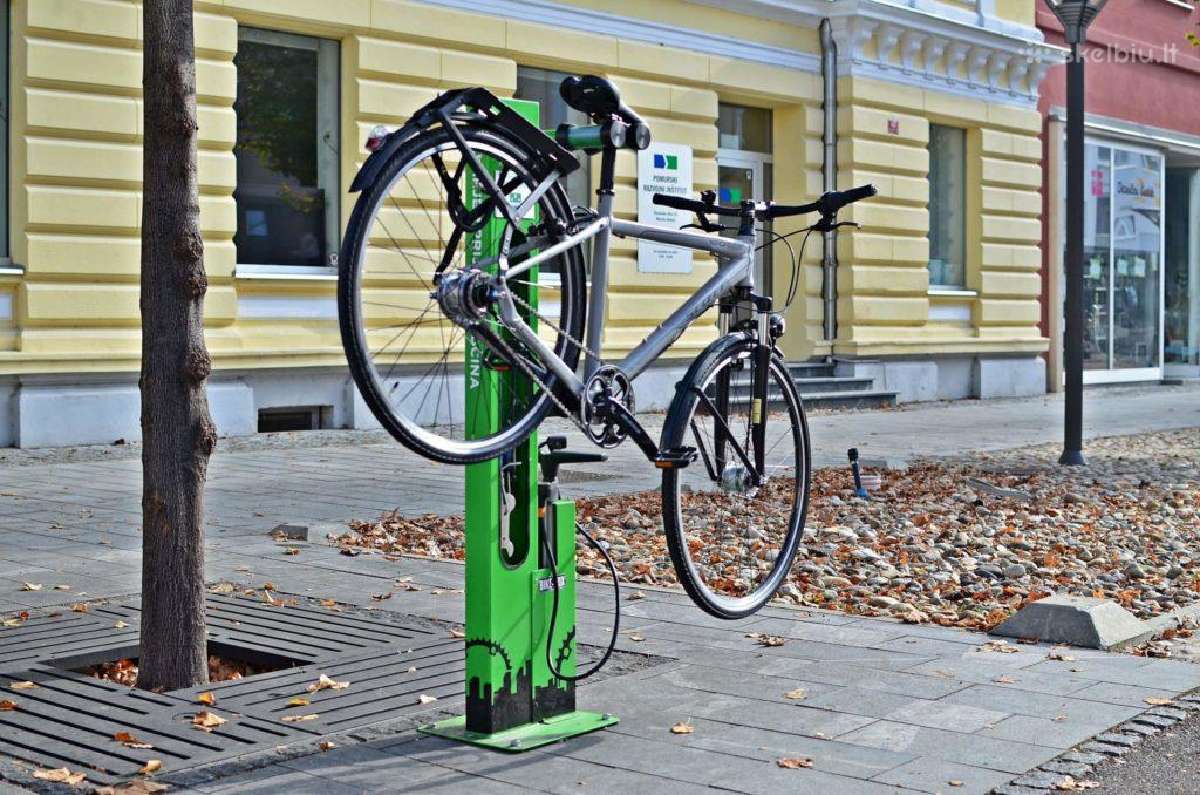 Dviračių remonto, priežiūros ir įkrovimo stotelės - nuotraukos Nr. 4