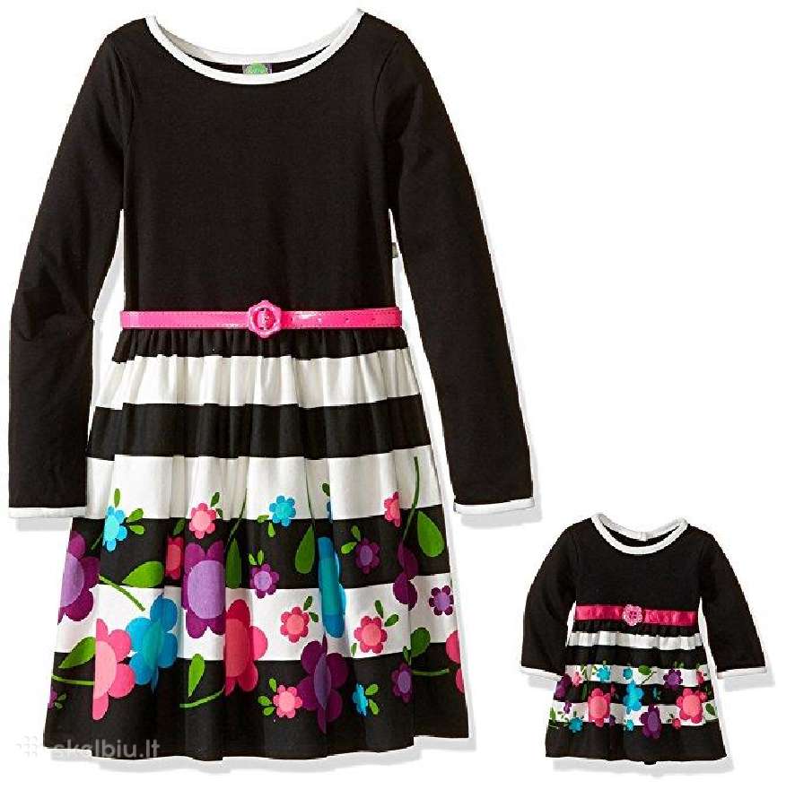 Dollie & Me Big Girls Flower Pop - Long Sleeve