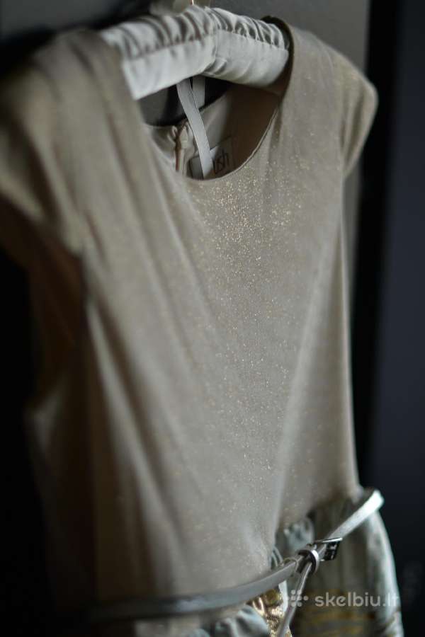 Us Angels Cap Sleeve Metallic Brocade Dress 12m. - nuotraukos Nr. 8