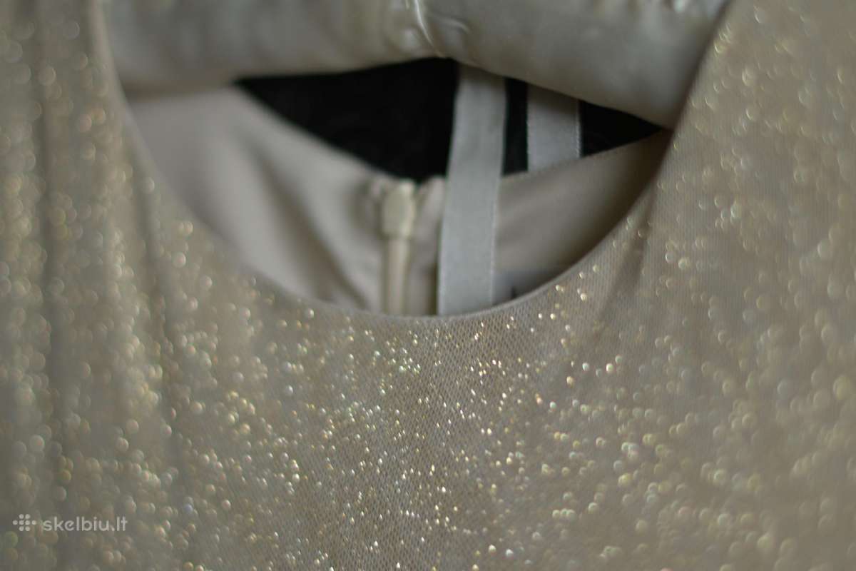 Us Angels Cap Sleeve Metallic Brocade Dress 12m. - nuotraukos Nr. 9