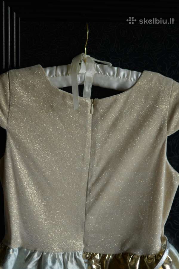 Us Angels Cap Sleeve Metallic Brocade Dress 12m. - nuotraukos Nr. 11