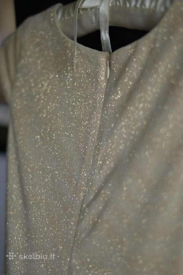Us Angels Cap Sleeve Metallic Brocade Dress 12m. - nuotraukos Nr. 13