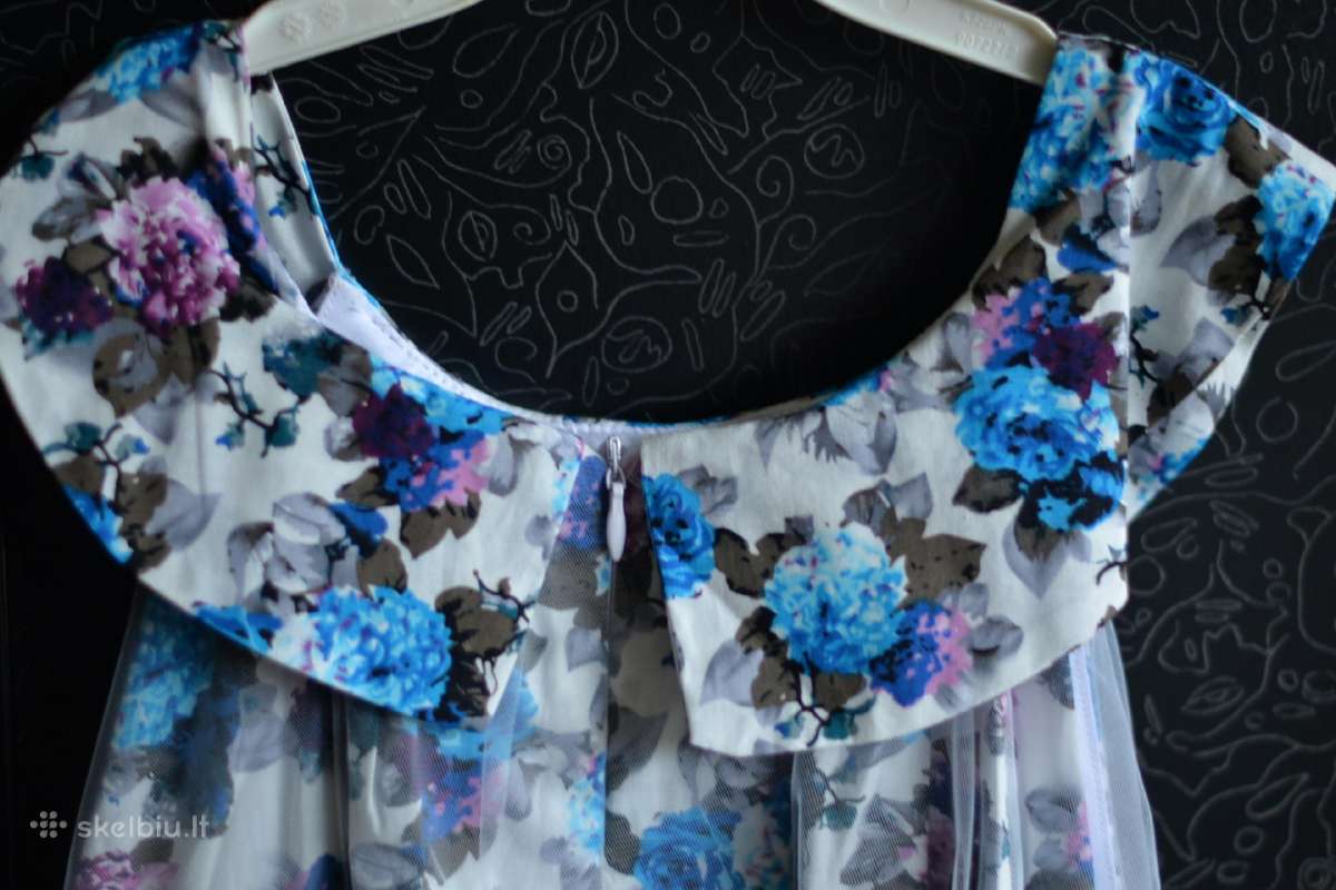 Girls Dress Tulle Overlay Flower Detailing 10-11m. - nuotraukos Nr. 3