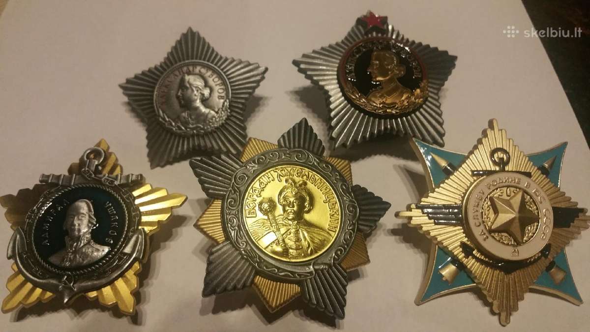 Parduodu Rusų Ordinų ir medalių