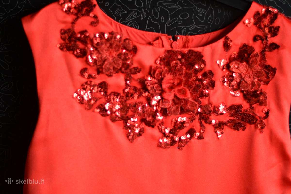 By Jasper Conran Kids Girls Red Textured Dress - nuotraukos Nr. 7
