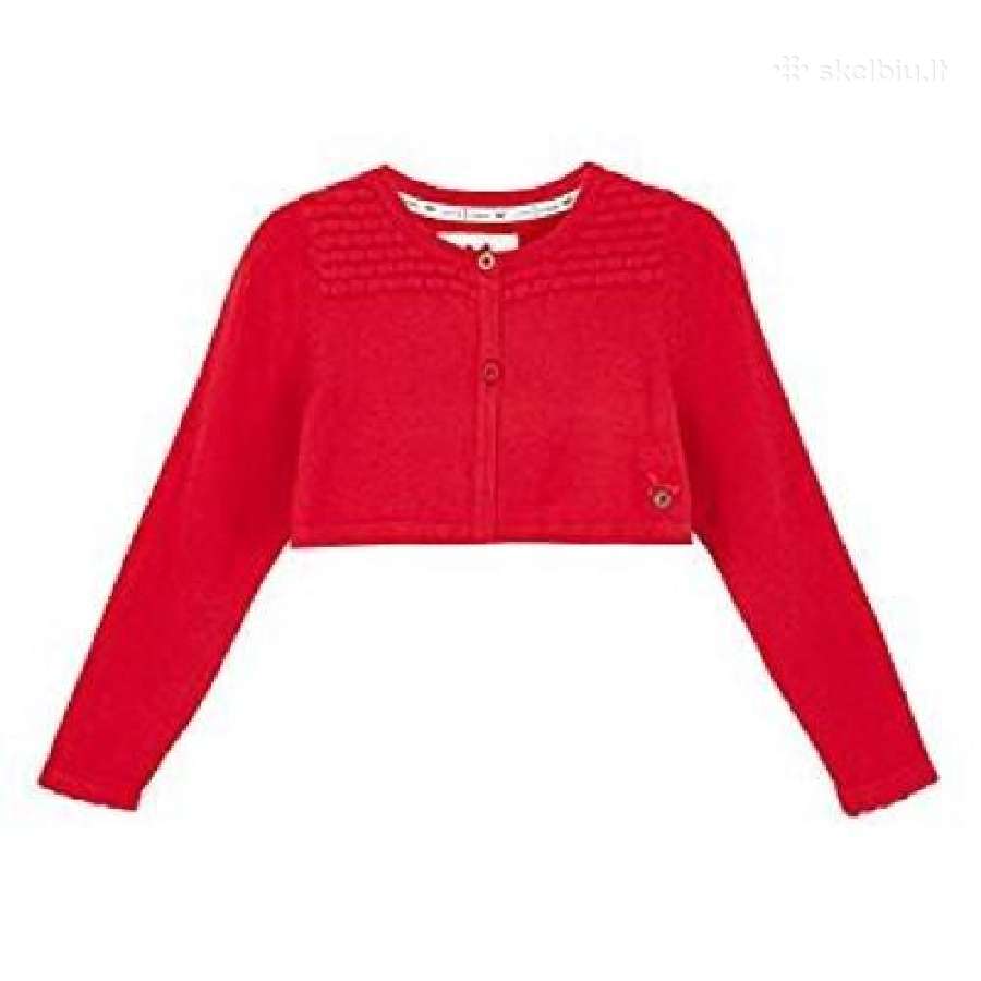 By Jasper Conran Kids Girls Red Textured Dress - nuotraukos Nr. 2