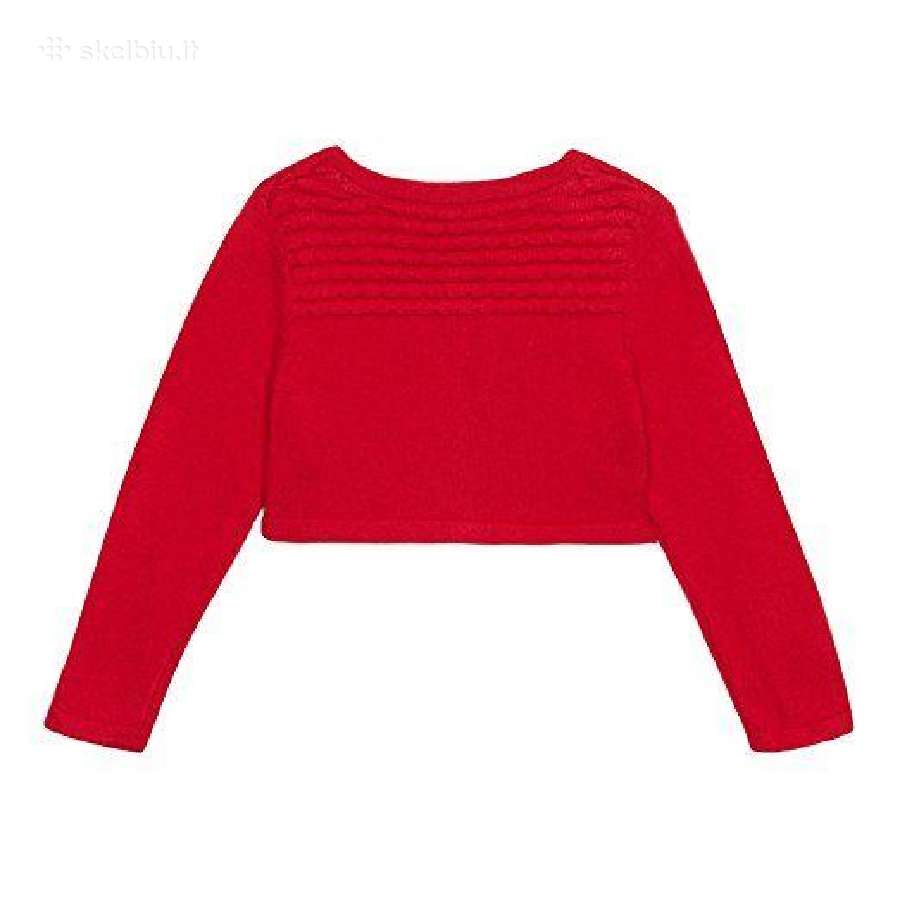 By Jasper Conran Kids Girls Red Textured Dress - nuotraukos Nr. 3