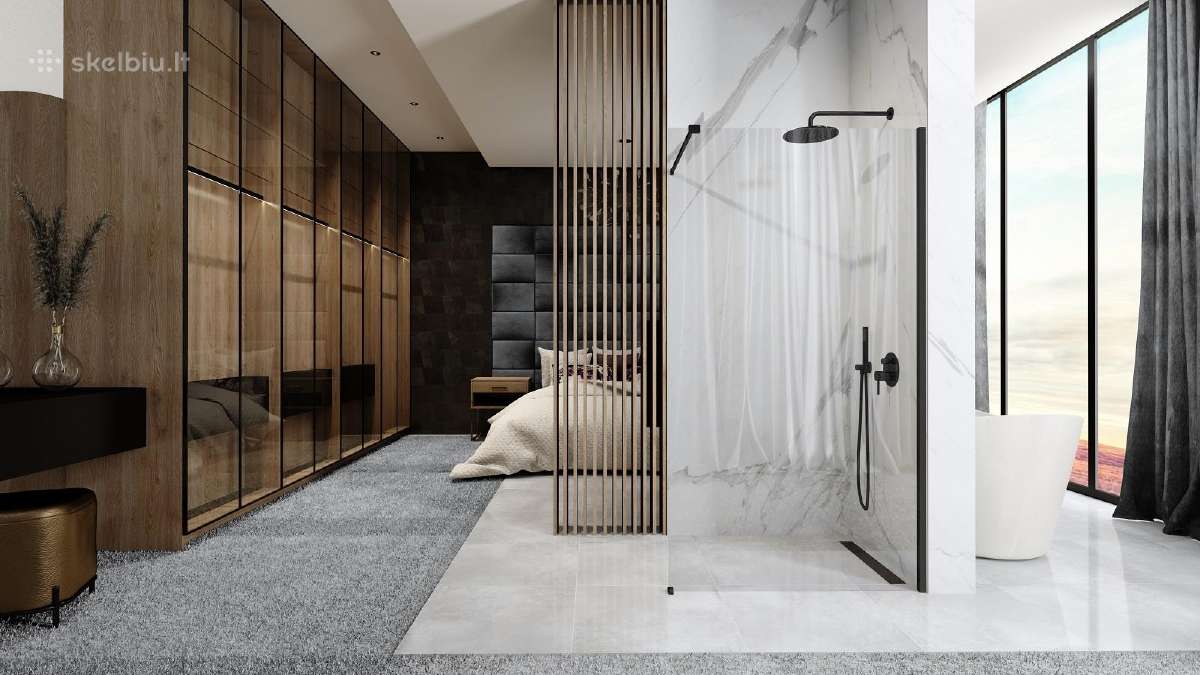 Juoda Dušo sienelė Aero Black - nuotraukos Nr. 3