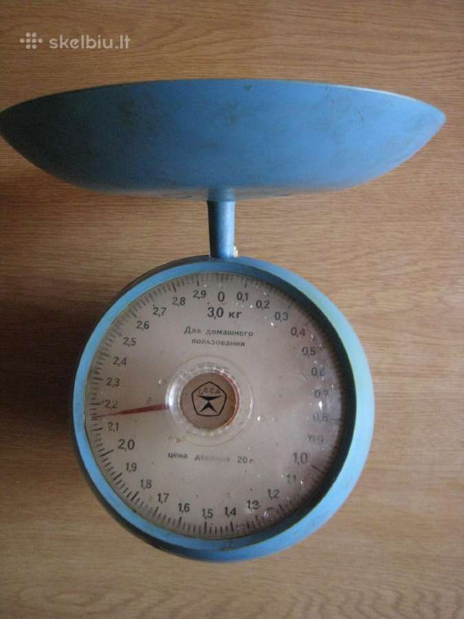 Svarstyklės sovietų laikų 3 kg. - nuotraukos Nr. 2