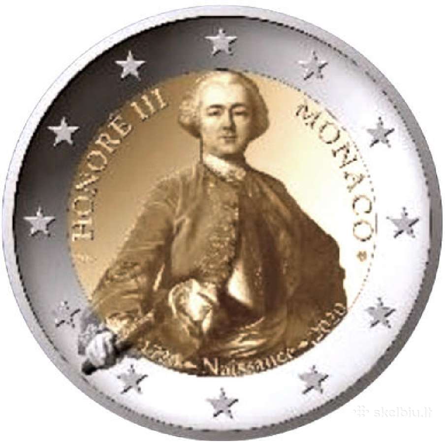 2 eurų Monako Unc proginės monetos - nuotraukos Nr. 3