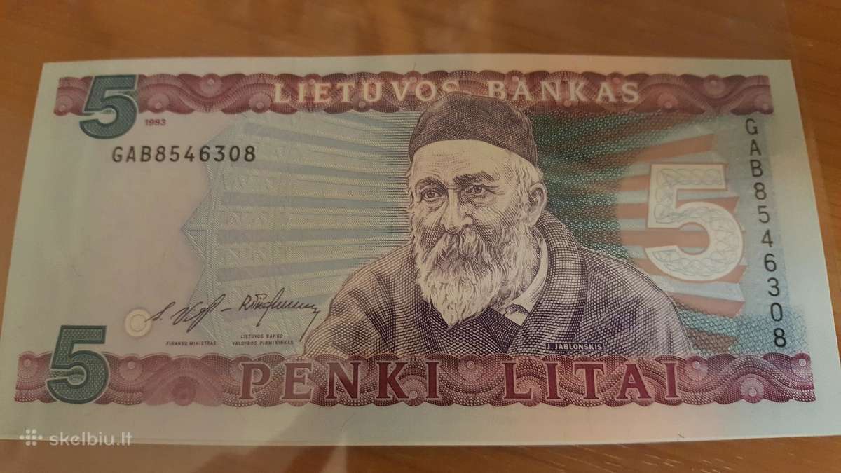 Litų banknotai (nauji) - nuotraukos Nr. 8