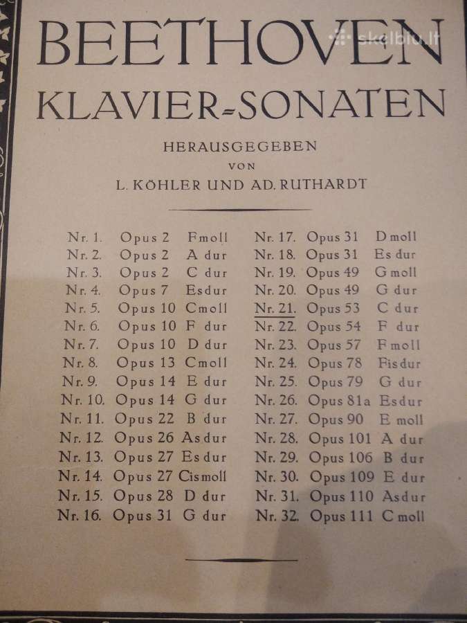 L.bethoveno sonatą fortepijonui