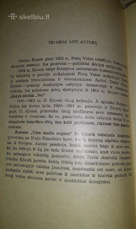 "Vien saulės negana"kjuzek Dimfna - nuotraukos Nr. 2