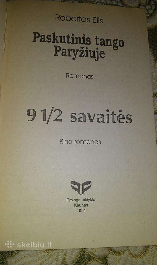 "Paskutinis tango Paryžiuje. 9 1/2 savaitės" - nuotraukos Nr. 4