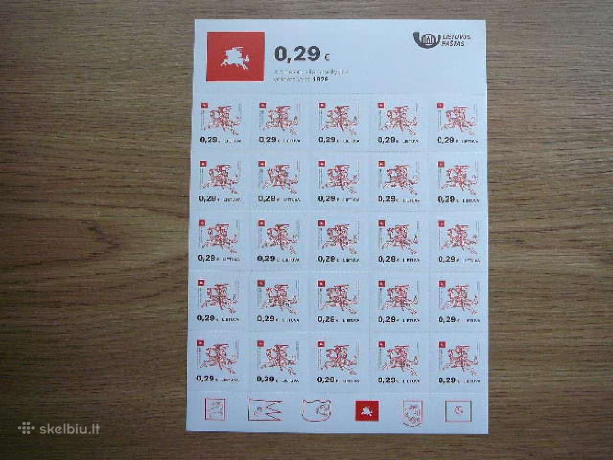 Lietuva 2016 Standartai (0,29) Mnh lit1207lp