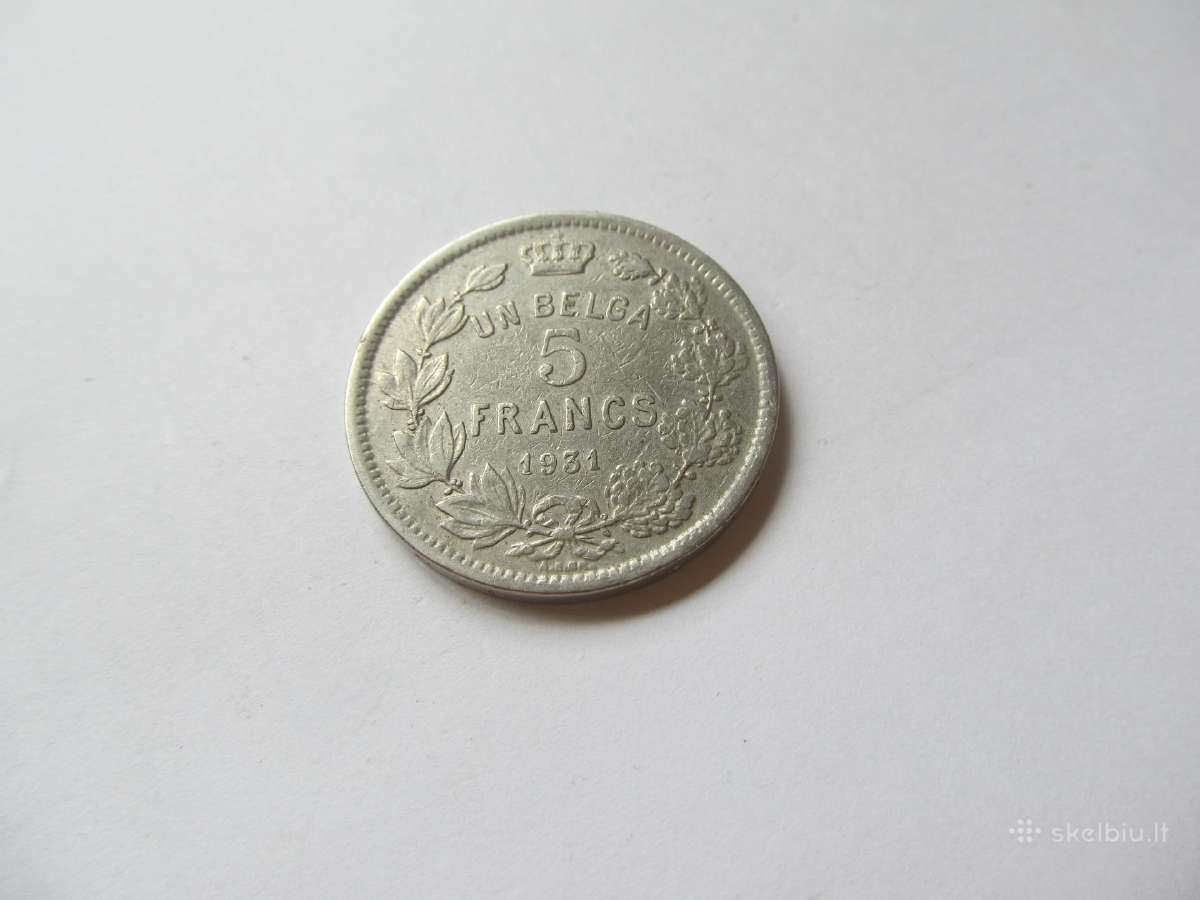 5 francs , Belgija , 1931 Belges