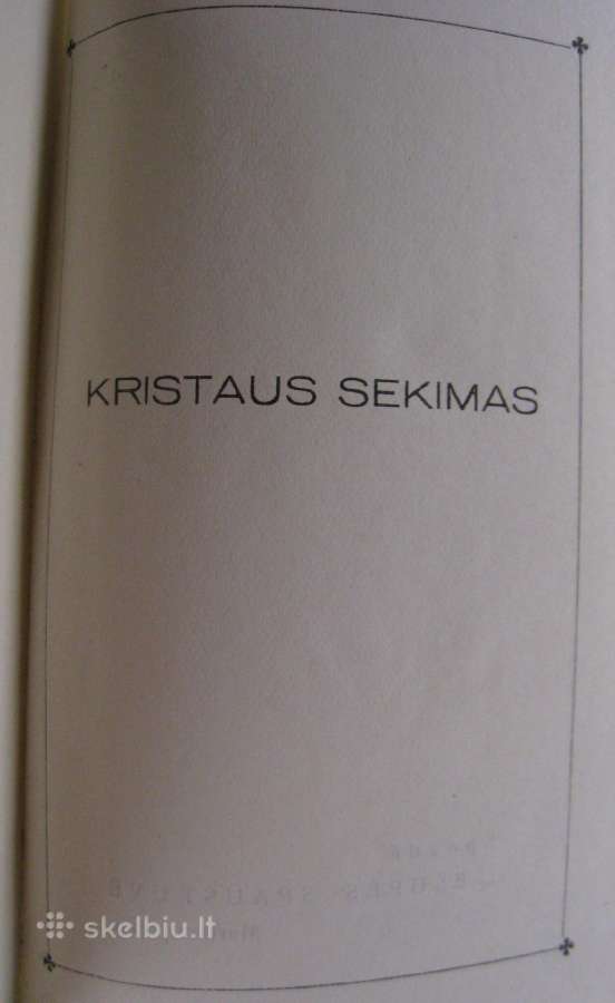 Tomas Kempietis Kristaus sekimas / 1939 m. - nuotraukos Nr. 5