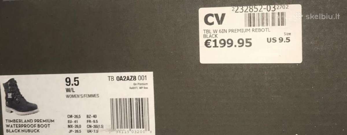Balti Timberland aulinukai 219.90 - nuotraukos Nr. 2