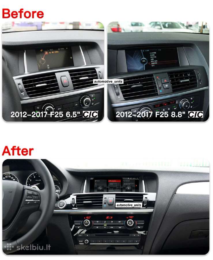 Bmw F25 F26 X3 X4 Android Navigacija, multimedija - nuotraukos Nr. 18