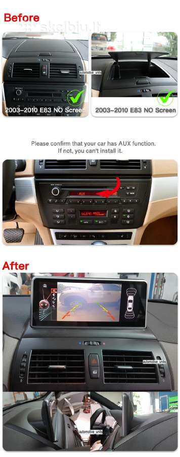 Bmw X3 E83 2003-2010 Android Navigacija Cic - nuotraukos Nr. 7