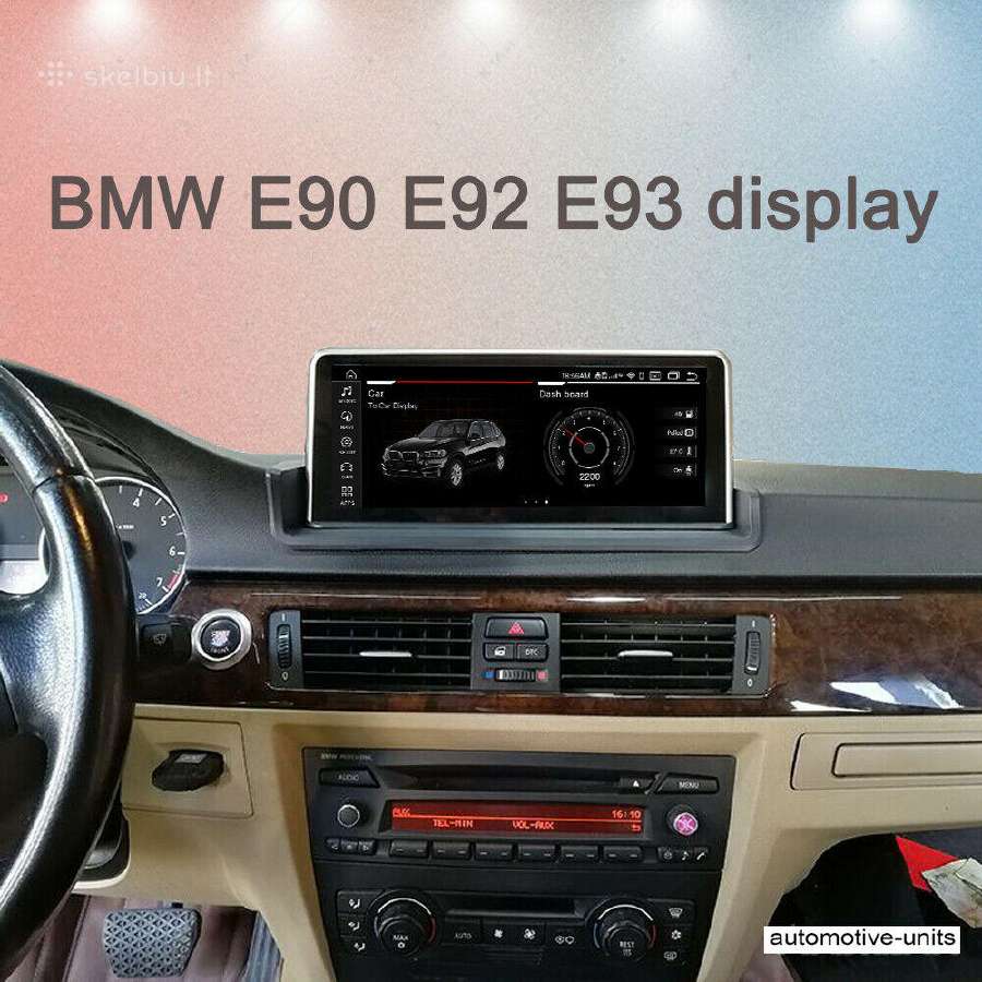 Bmw 3 serijos E90/e91/e92 be originalaus ekrano