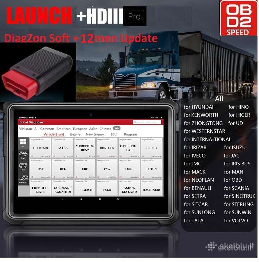 Launc X431 Easydiag 4.0 Thinkdiag2 X-pro5 - nuotraukos Nr. 10