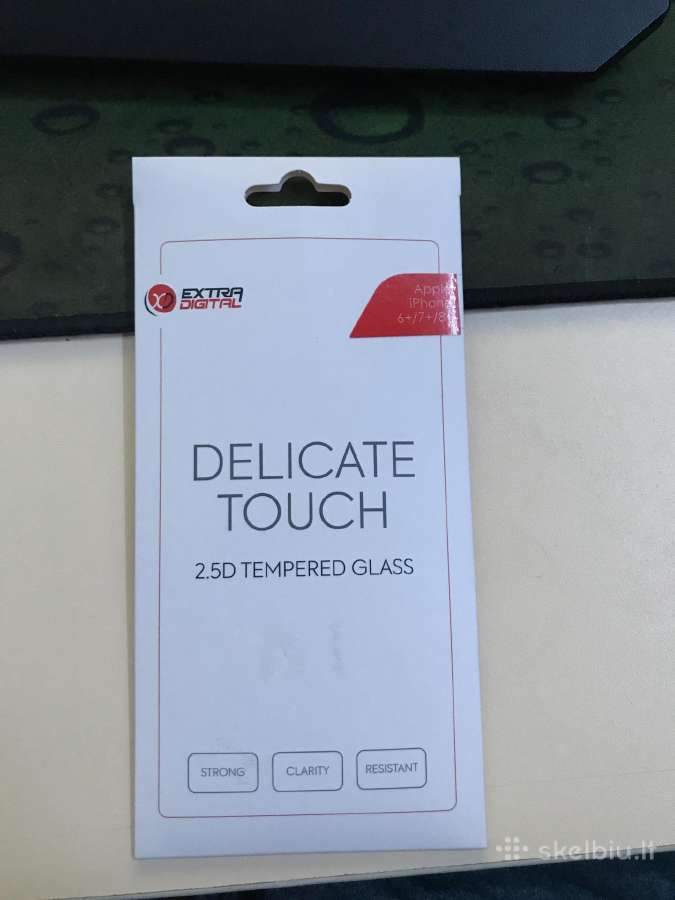 Premium iPhone 7+ apsauginis stikliukas