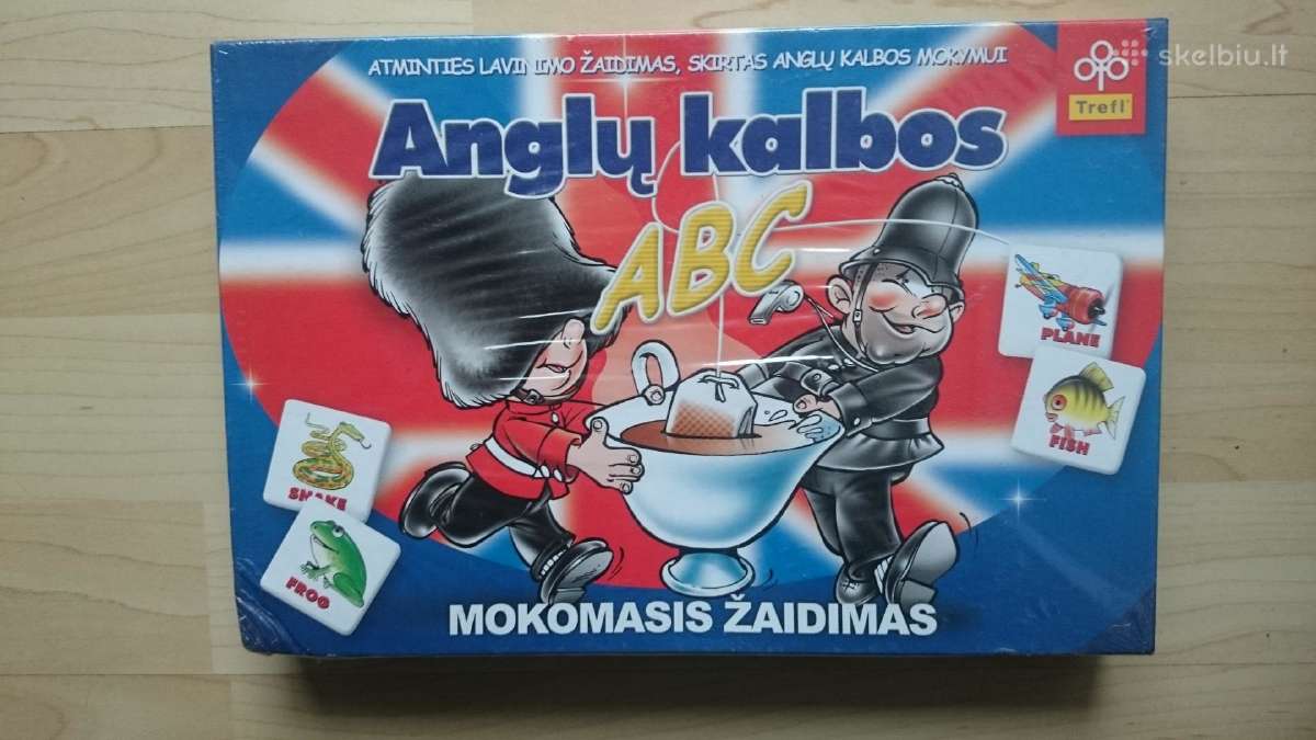 Stalo žaidimas Anglų kalbos Abc