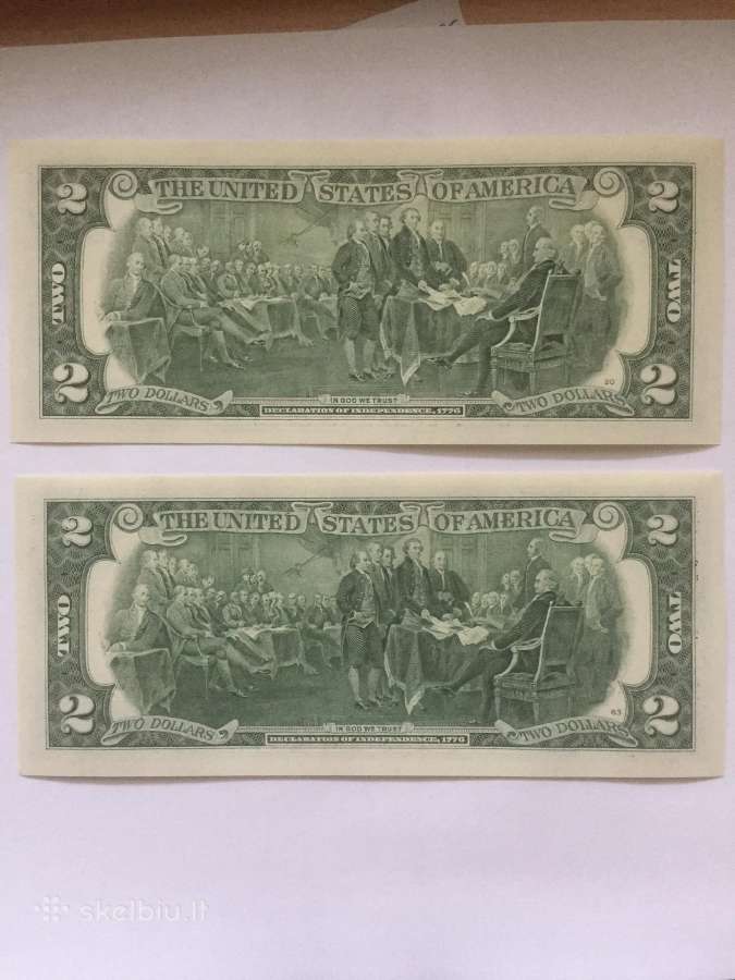 JAV 2 Doleriai bankinis stovis Unc - nuotraukos Nr. 2