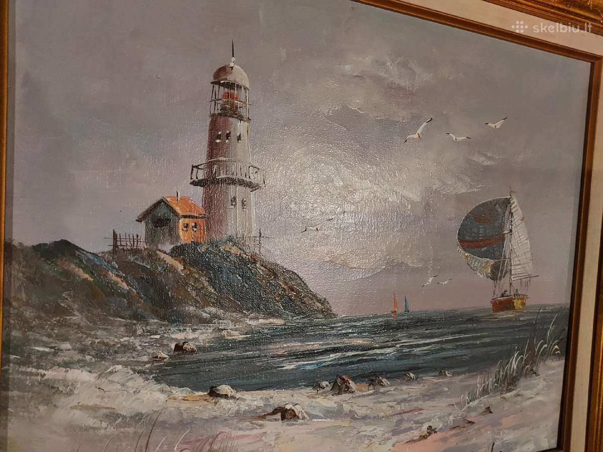Senas originalas, paveikslo kaina 160 eurų - nuotraukos Nr. 3