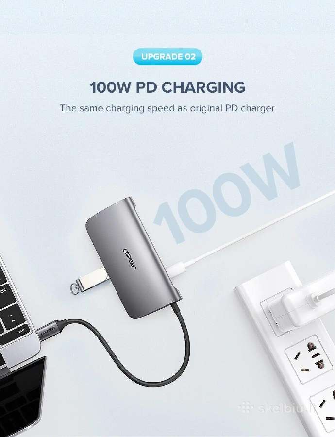 Usb adapteris Ugreen 10 in 1 - nuotraukos Nr. 2